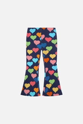 Love Heart Kids Flared Legging