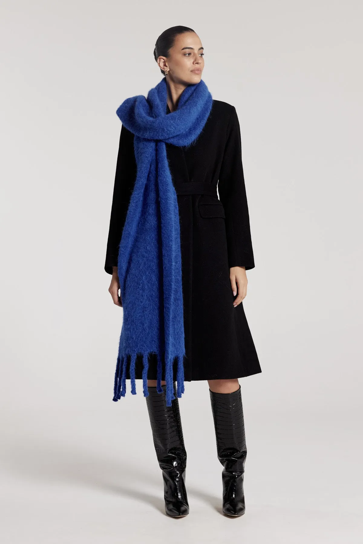 Luxe Alpaca Scarf - Cobalt