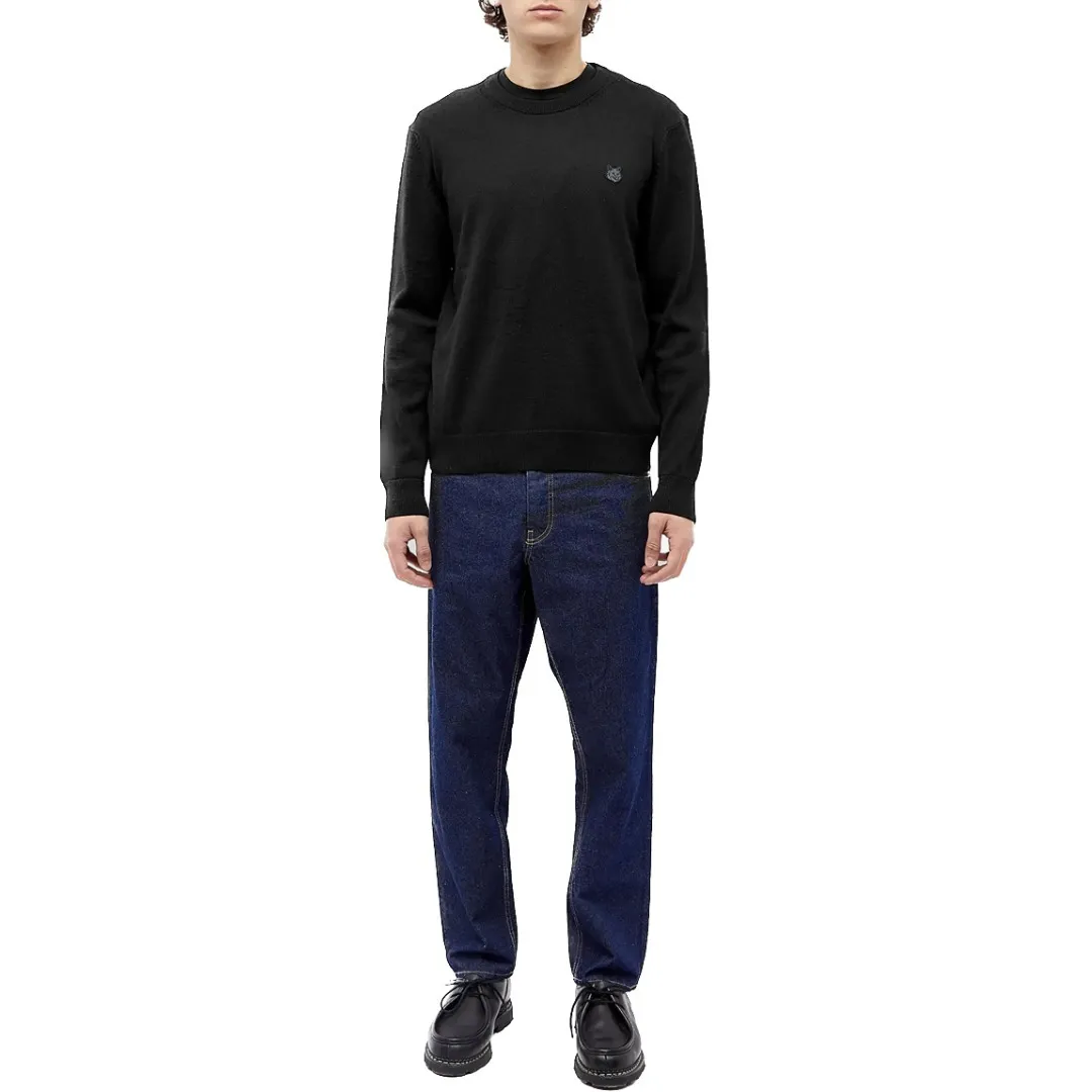 MAISON KITSUNE  |Crew Neck Pullovers Unisex Wool Long Sleeves Plain