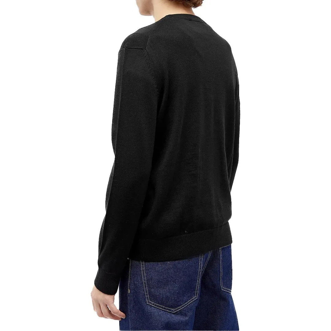 MAISON KITSUNE  |Crew Neck Pullovers Unisex Wool Long Sleeves Plain