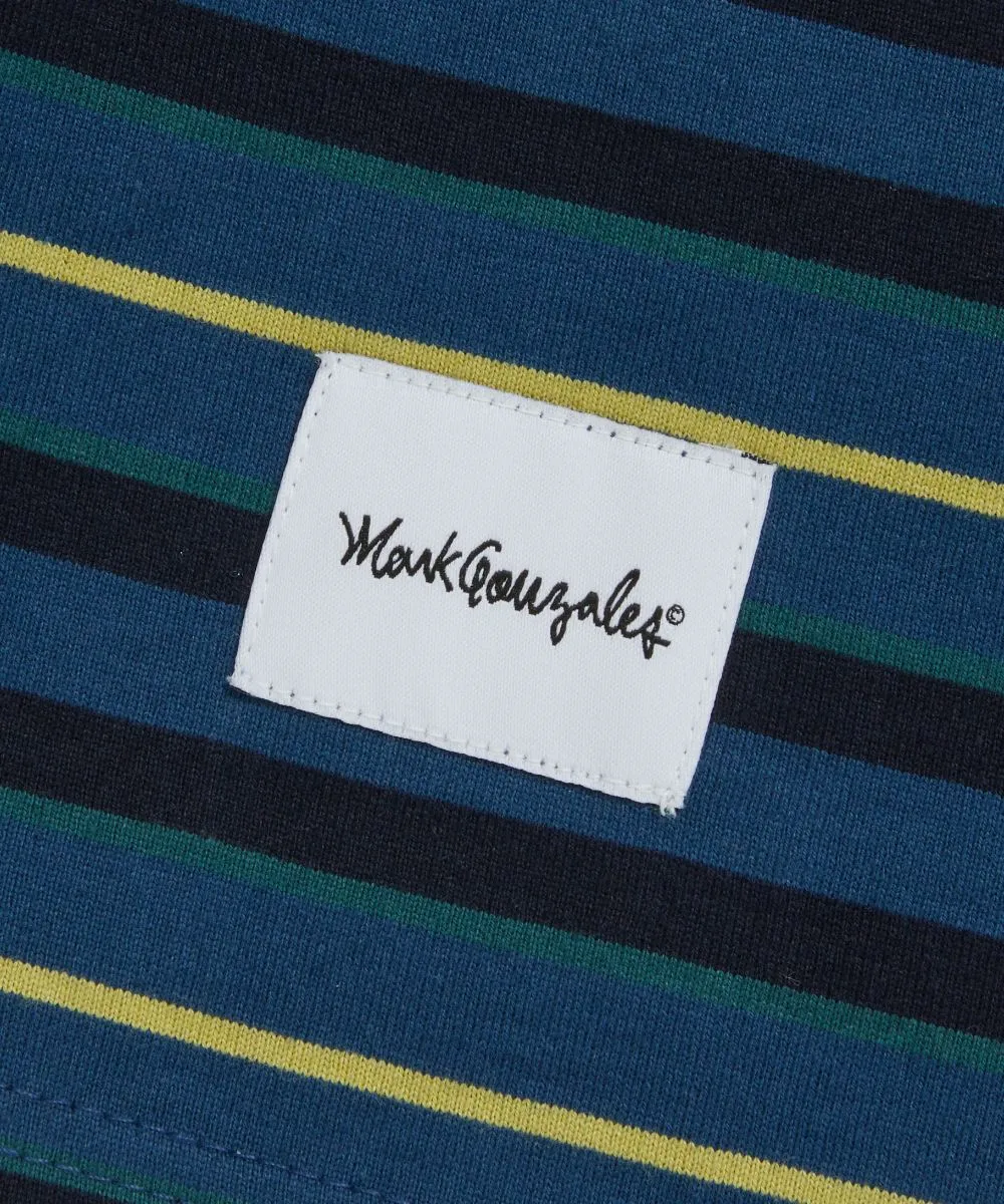 Mark Gonzales  |[MARK GONZALES] ★ ANGEL WAPPEN MULTI STRIPE L/S TEE