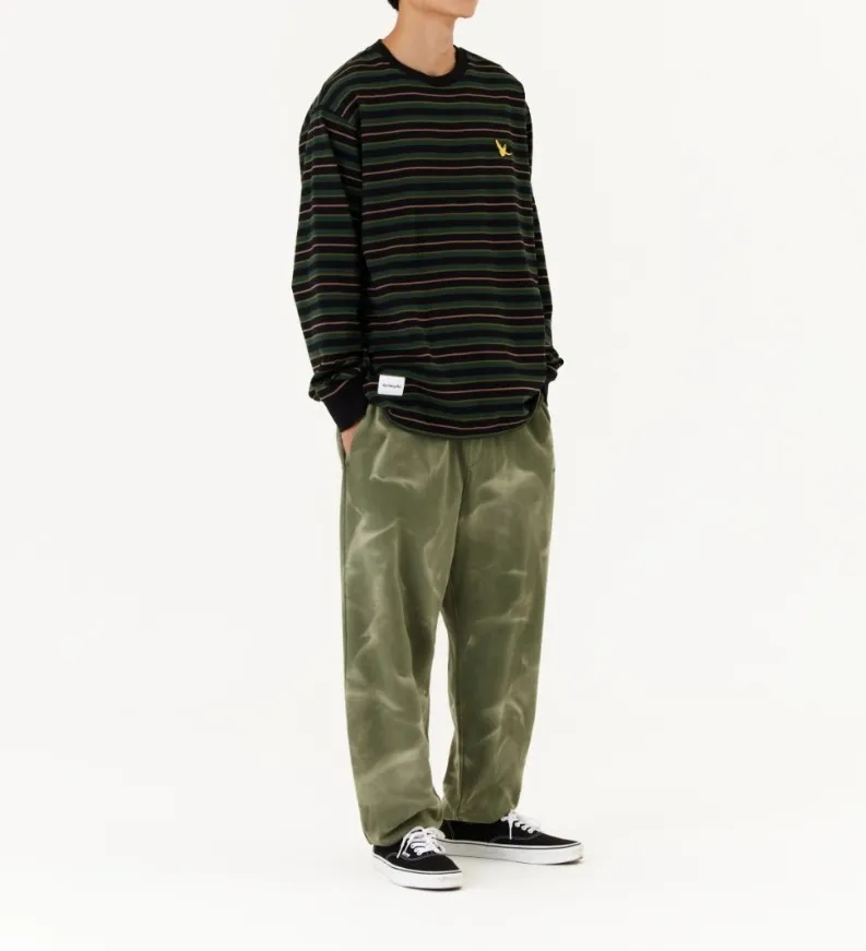 Mark Gonzales  |[MARK GONZALES] ★ ANGEL WAPPEN MULTI STRIPE L/S TEE