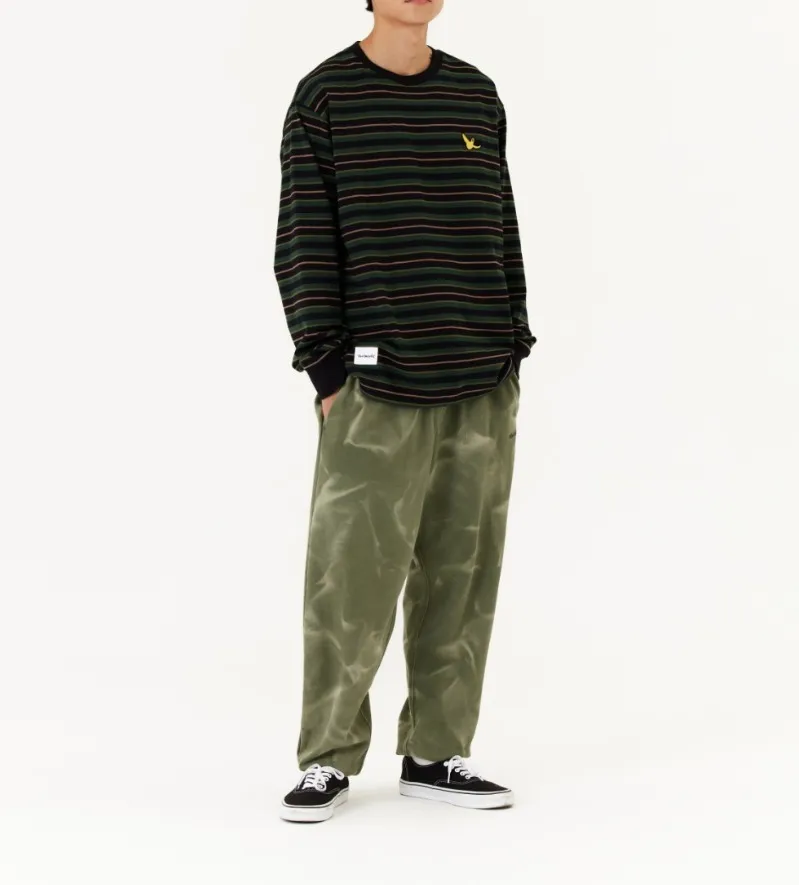 Mark Gonzales  |[MARK GONZALES] ★ ANGEL WAPPEN MULTI STRIPE L/S TEE