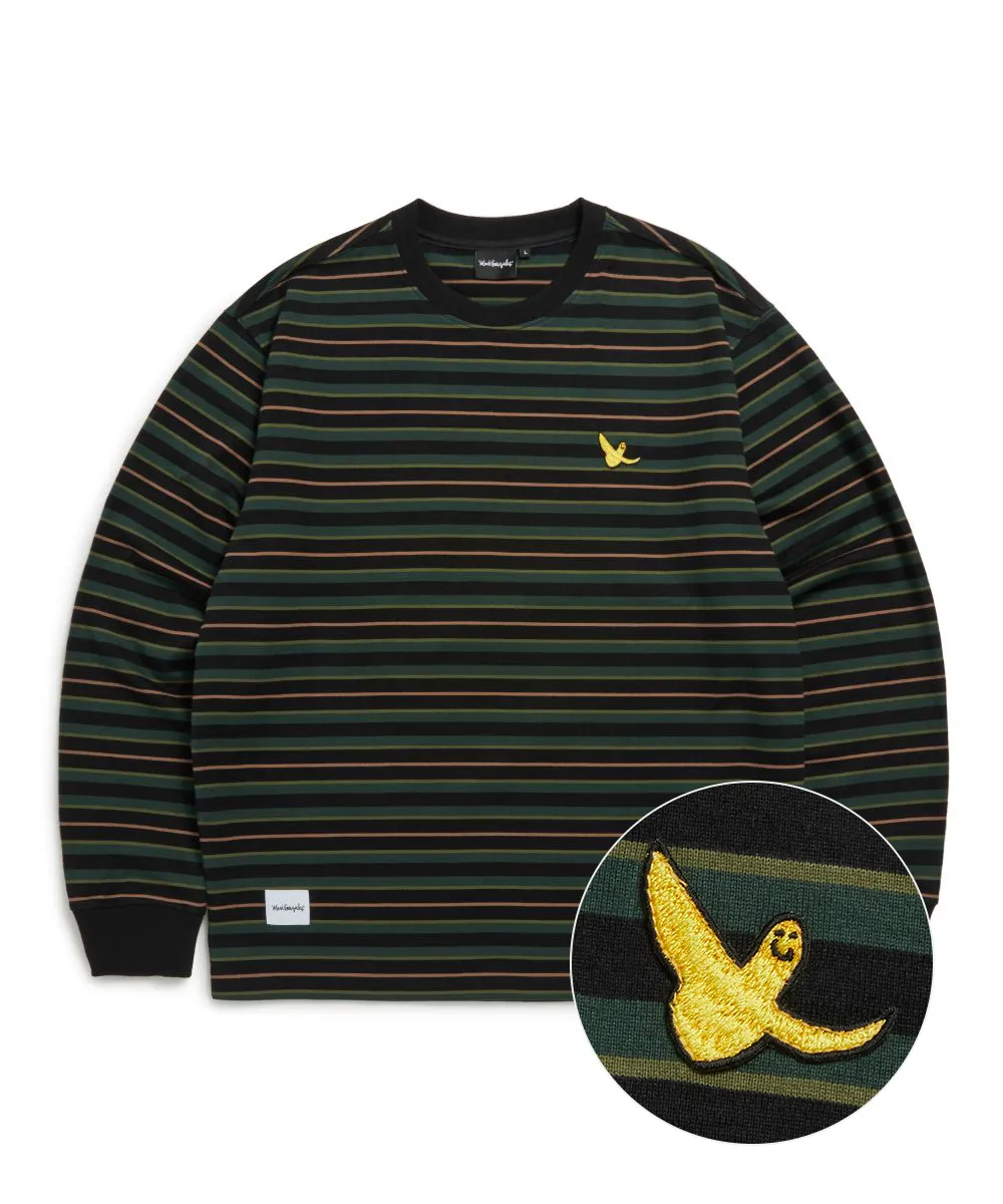 Mark Gonzales  |[MARK GONZALES] ★ ANGEL WAPPEN MULTI STRIPE L/S TEE