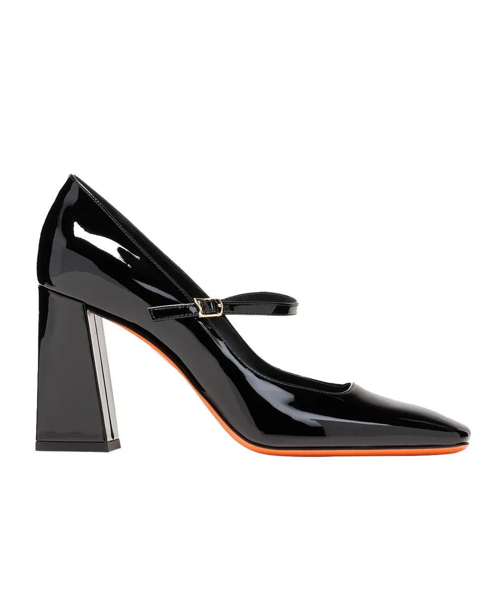 Marta Patent 85 Mary Jane Pump in Black