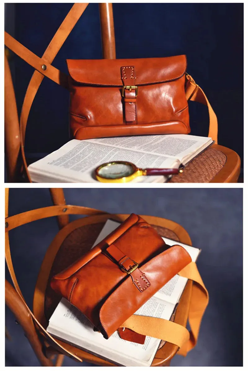 Men's Luxury Genuine Leather Outdoor Casual Shoulder Messenger Bag