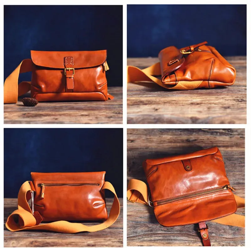 Men's Luxury Genuine Leather Outdoor Casual Shoulder Messenger Bag