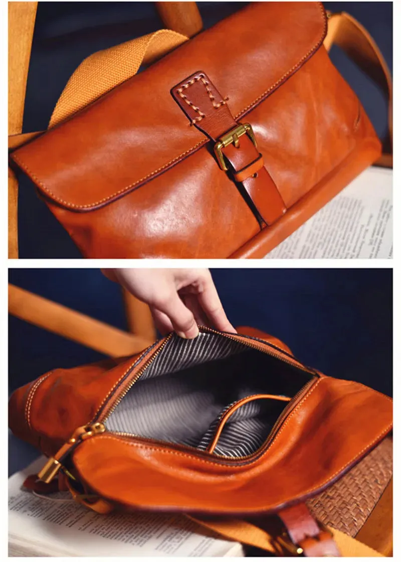 Men's Luxury Genuine Leather Outdoor Casual Shoulder Messenger Bag