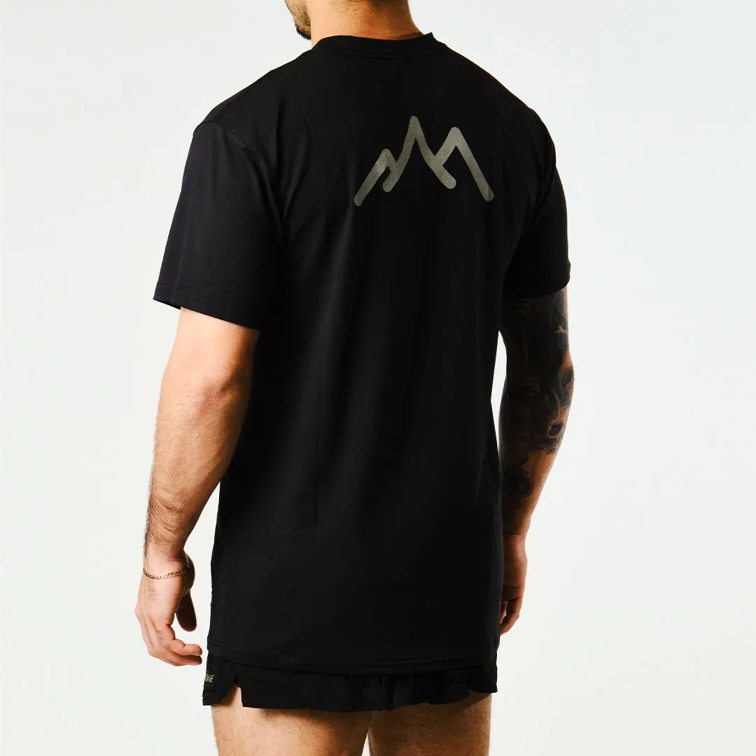 Men's Tarkine Ultra-Eco Run Tee (Black Original/Standard Thickness)