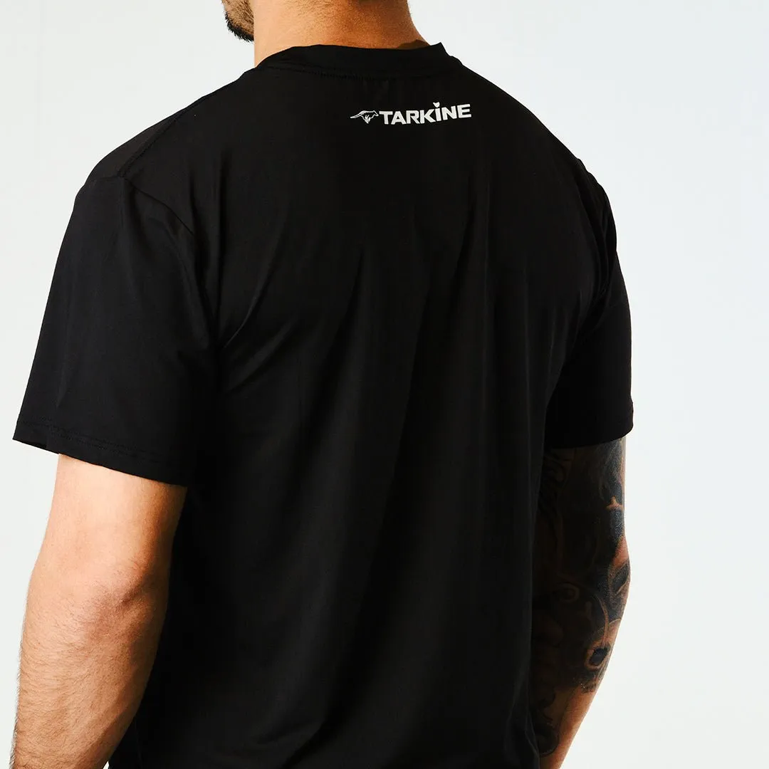 Men's Tarkine Ultra-Eco Run Tee (Run to Paradise Black/Standard Thickness)