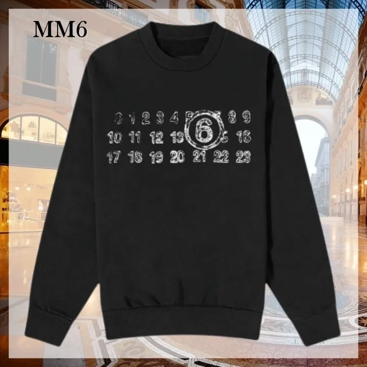 MM6 Maison Margiela  |Pullovers Unisex U-Neck Long Sleeves Plain Cotton Logo