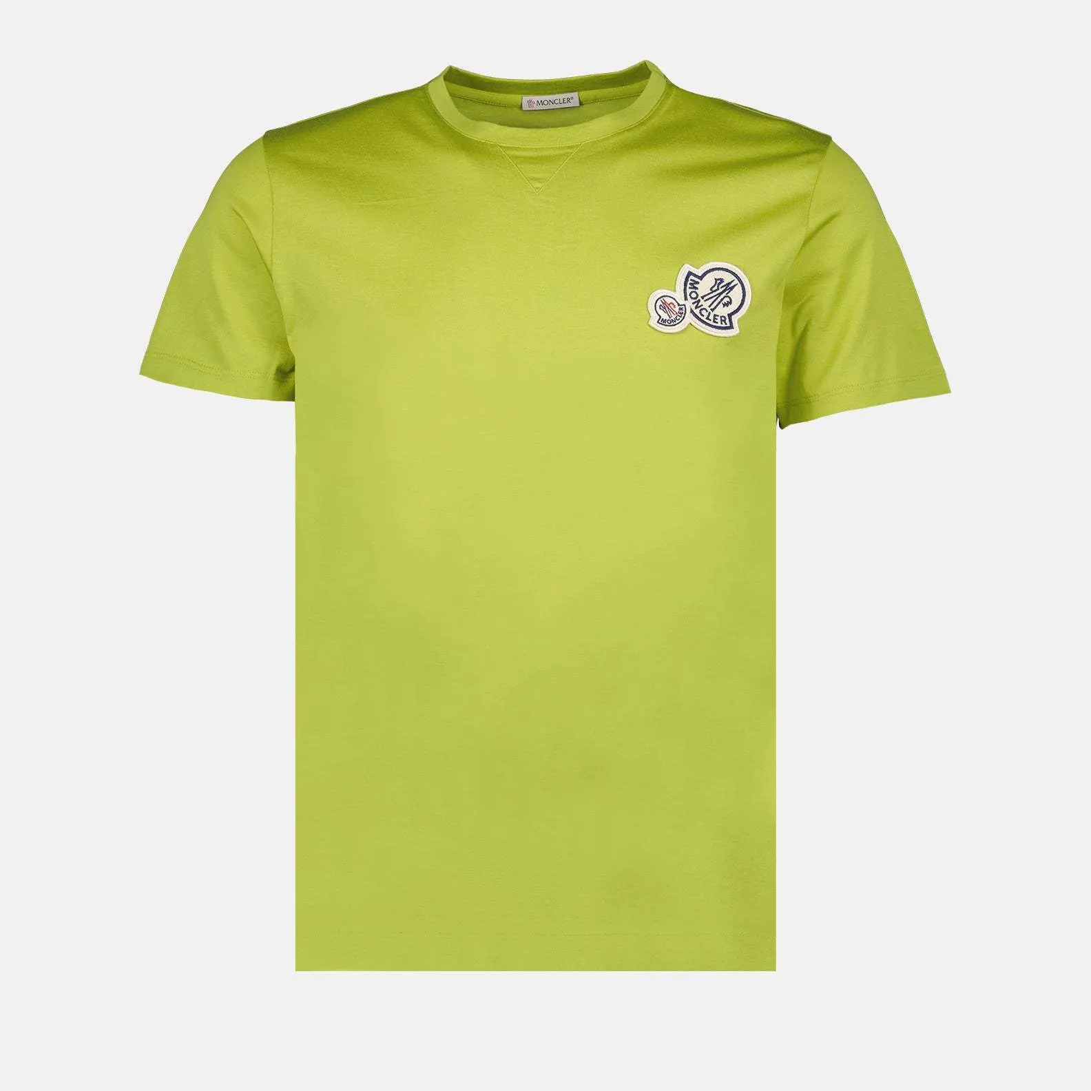 MONCLER  |Crew Neck Pullovers Street Style Cotton Short Sleeves Logo