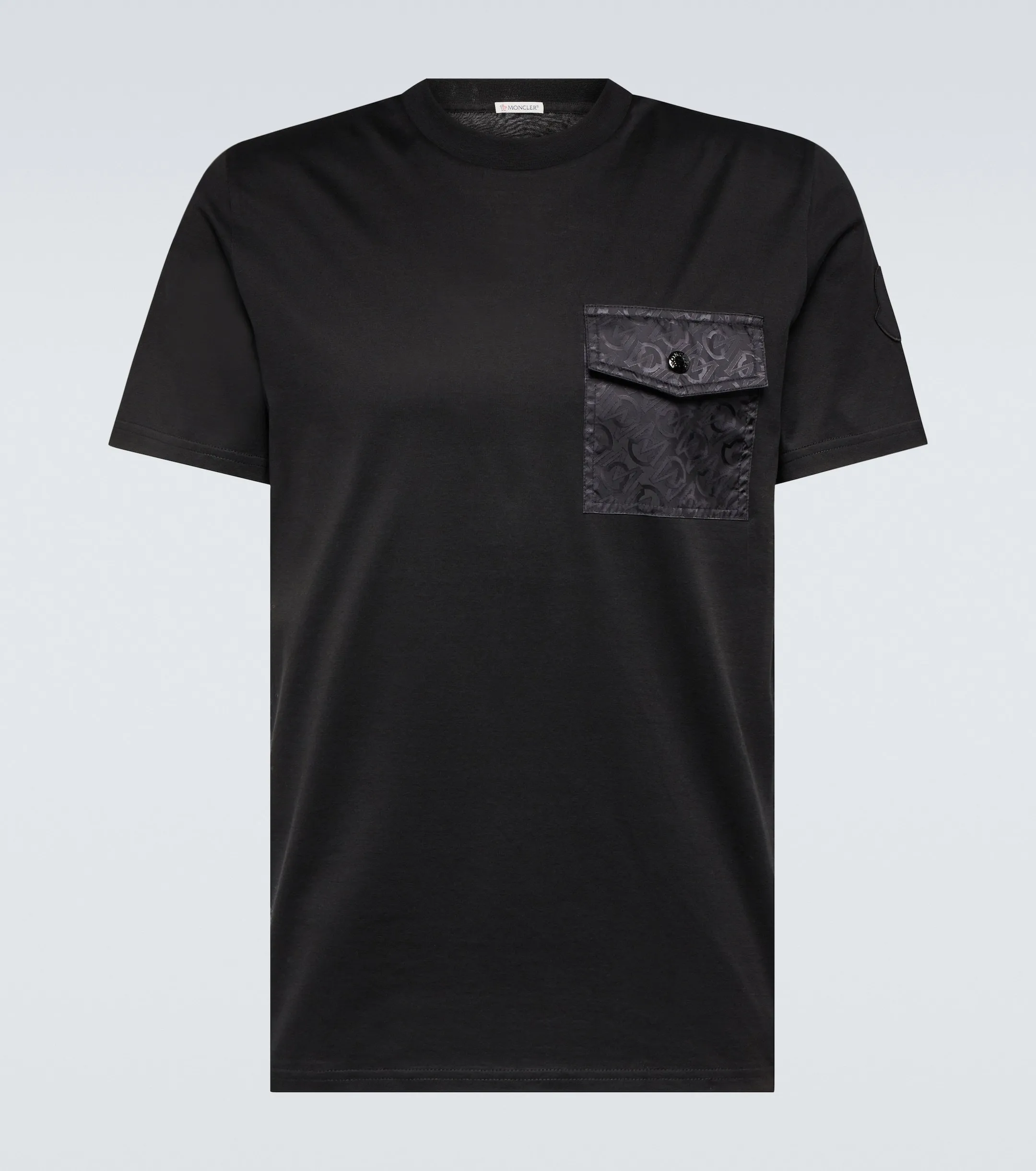 MONCLER  |Crew Neck Pullovers Street Style Plain Cotton Short Sleeves