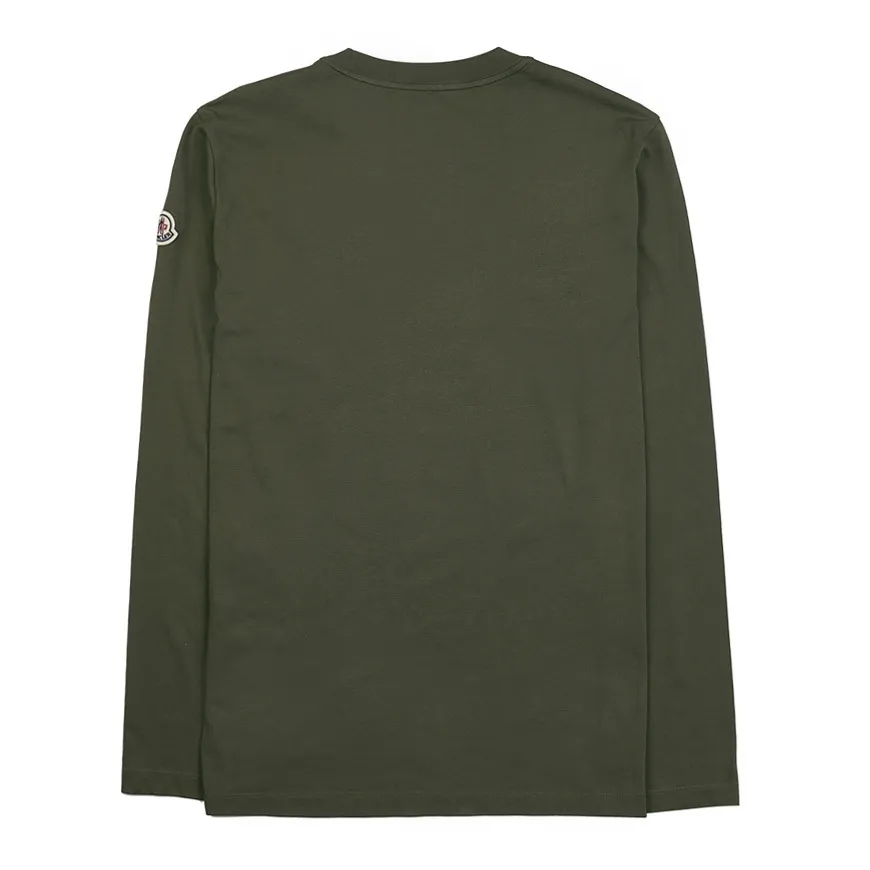 MONCLER  |Street Style Long Sleeves Plain Cotton Long Sleeve T-shirt