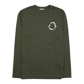 MONCLER  |Street Style Long Sleeves Plain Cotton Long Sleeve T-shirt