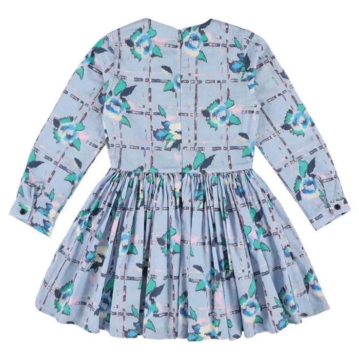 Morley Child Girl Taxi Dress Blue Floral