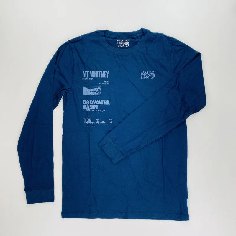 Mountain Hardwear  Sea Level™ Logo Man LS T-Shirt - T-shirt di seconda mano - Uomo - Blu - S