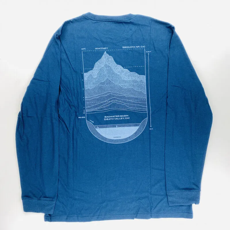 Mountain Hardwear  Sea Level™ Logo Man LS T-Shirt - T-shirt di seconda mano - Uomo - Blu - XL