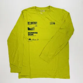 Mountain Hardwear  Sea Level™ Logo Man LS T-Shirt - T-shirt di seconda mano - Uomo - Verde - L