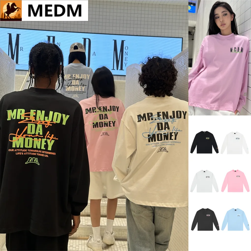 MR. ENJOY DA MONEY  |Unisex Street Style Long Sleeves Cotton Long Sleeve T-shirt