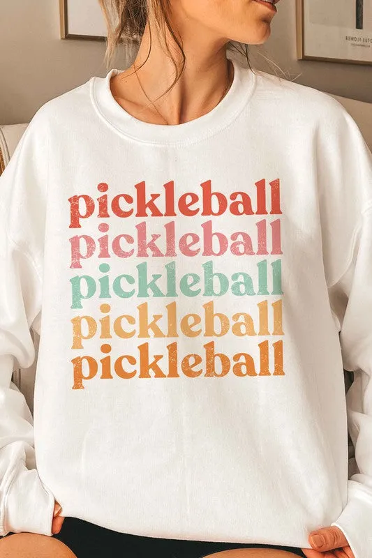 MULTI PICKLEBALL REPEAT GRAPHIC SWEATSHIRT