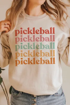 MULTI PICKLEBALL REPEAT GRAPHIC SWEATSHIRT