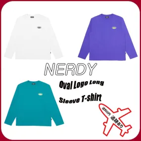 NERDY  |Unisex Street Style Long Sleeves Cotton Long Sleeve T-shirt