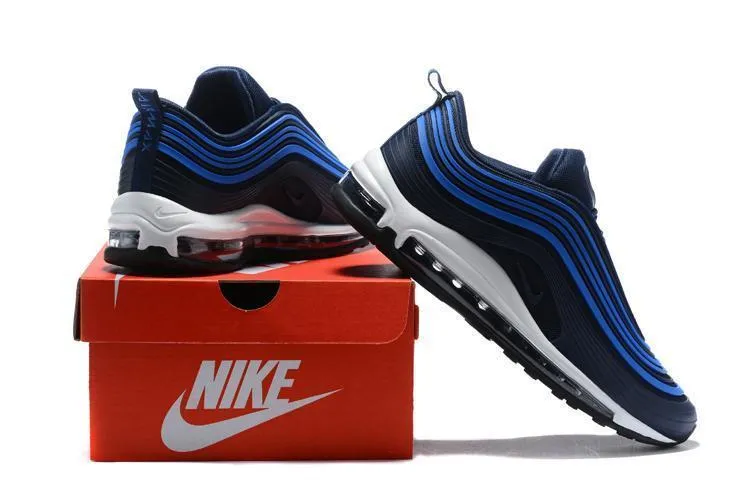 Nike Air Max 97 Ultra Black Navy Blue Men Shoes Sale Size US 7, 8, 8.5, 9, 10, 11