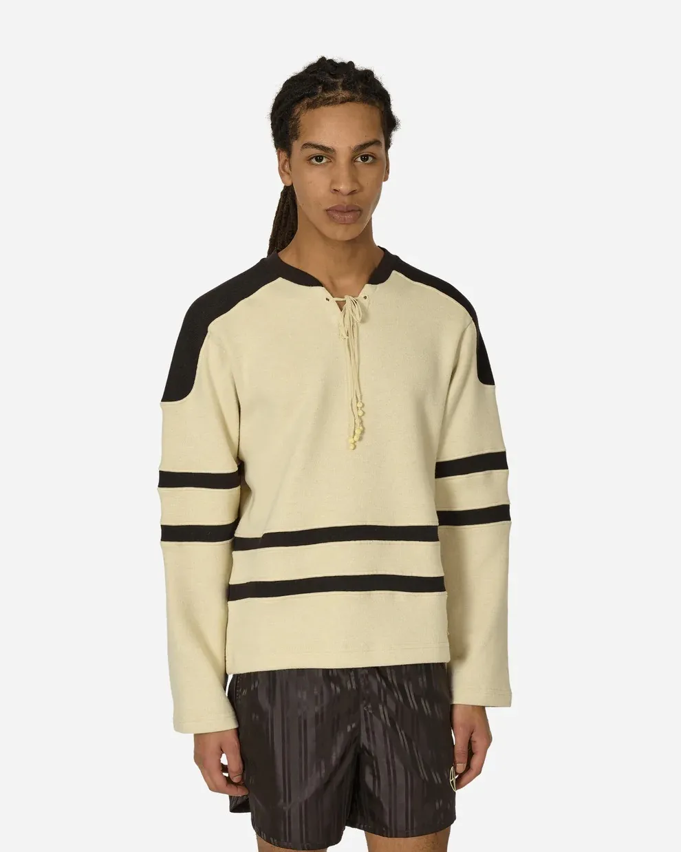 Nike  |Crew Neck Pullovers Stripes Unisex Wool Street Style