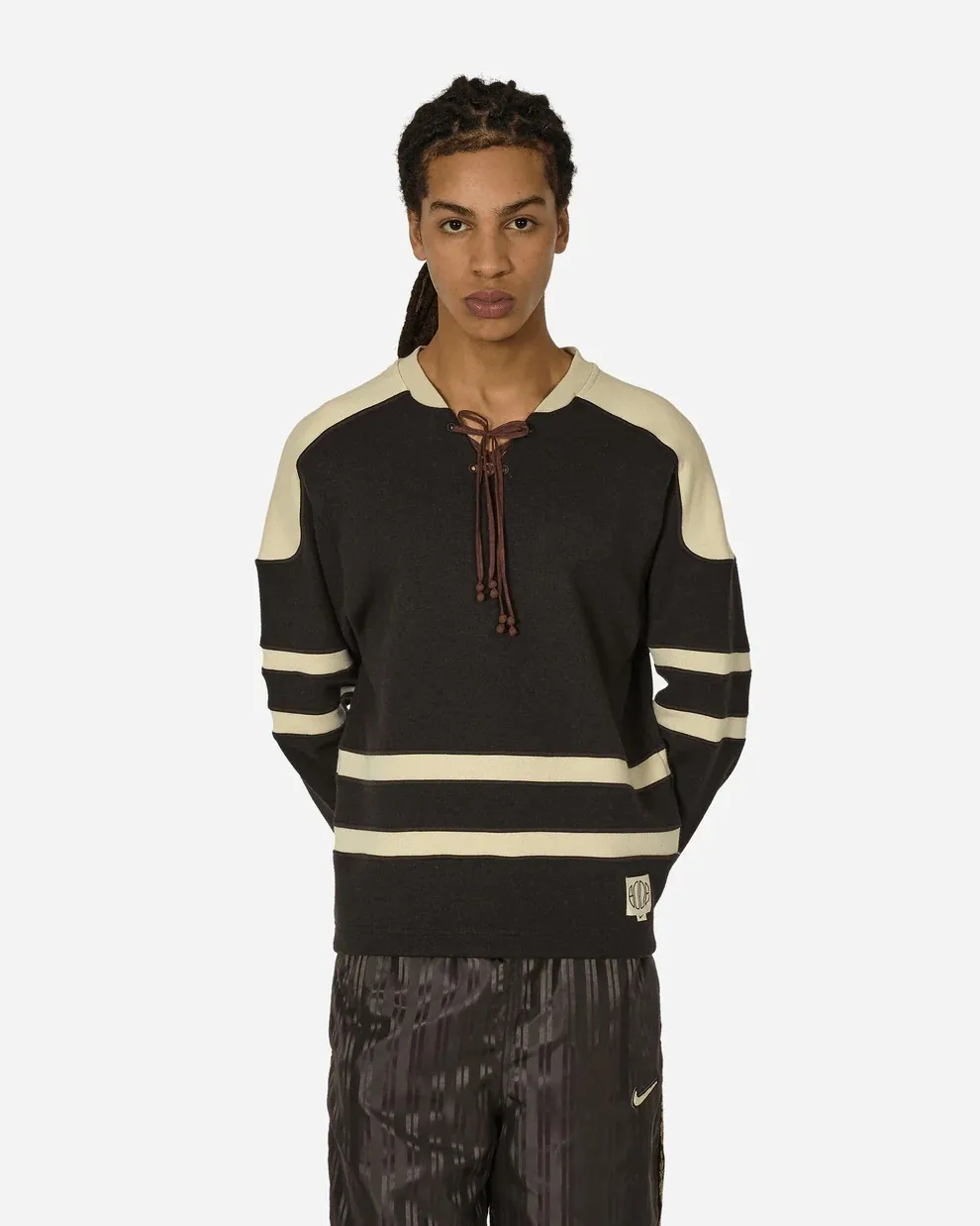 Nike  |Crew Neck Pullovers Stripes Unisex Wool Street Style