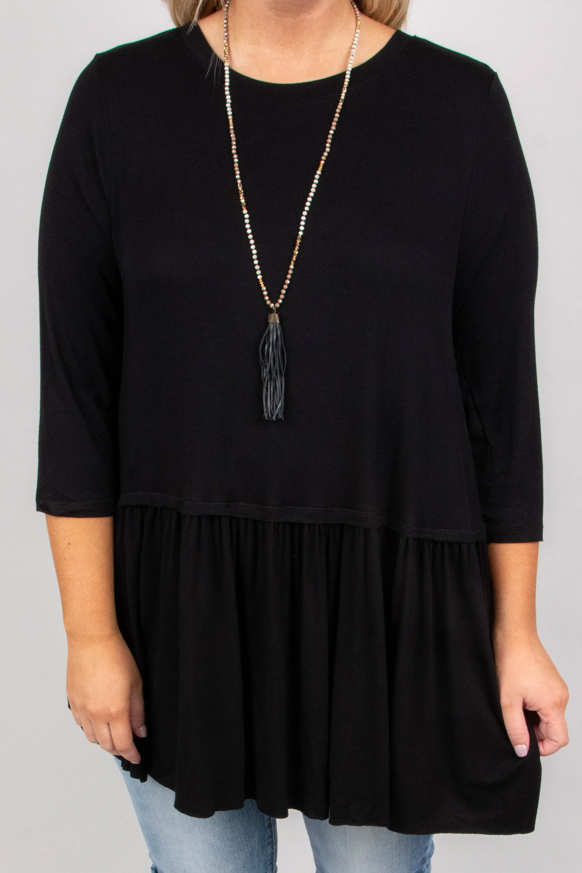 No More Drama Tunic, Black