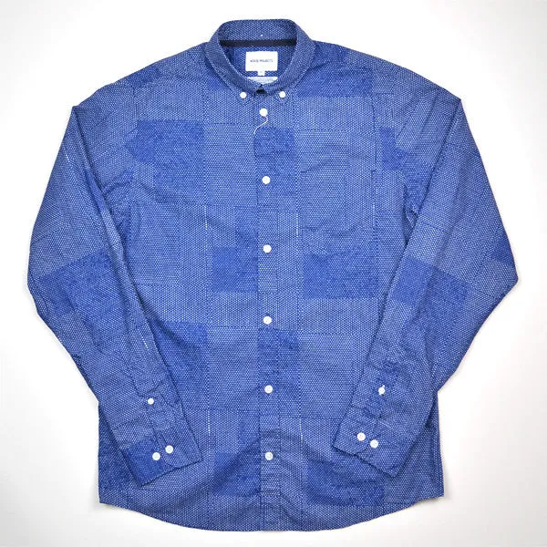 Norse Projects - Anton Dot Collage Shirt - Bristol Blue