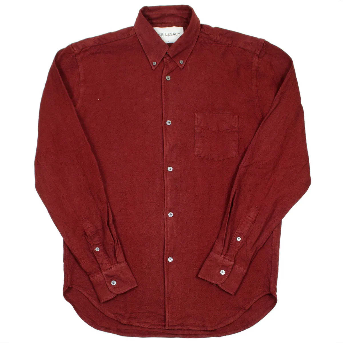 Our Legacy SPLASH - 1950's Shirt - Burgundy H.A. Oxford