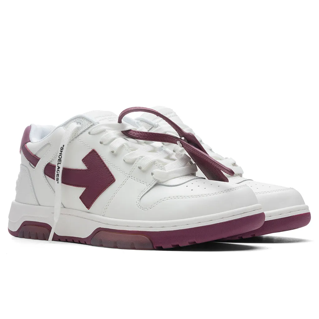 Out of Office Calf Leather - White/Violet