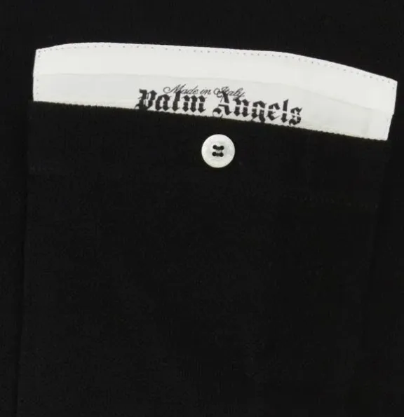 Palm Angels  |Pullovers Street Style Plain Cotton Short Sleeves Logo Polos