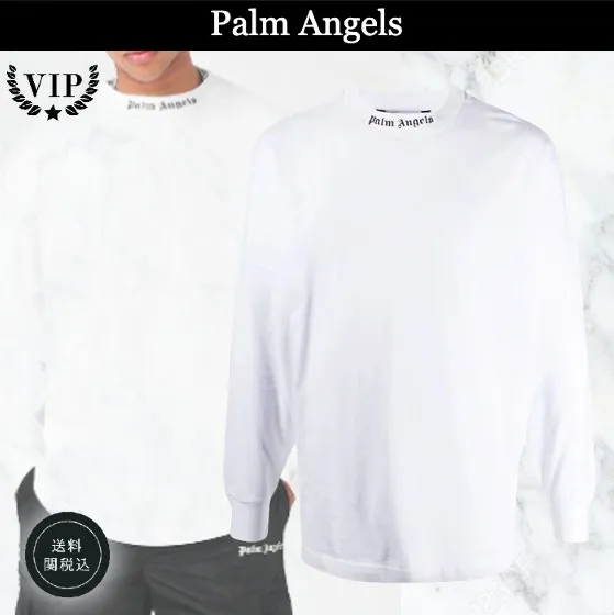 Palm Angels  |Unisex Street Style Long Sleeves Plain Cotton