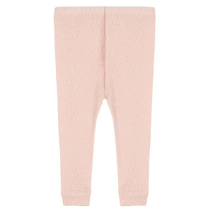 Petit Bateau Baby Cajou Openwork Leggings Saline Pink