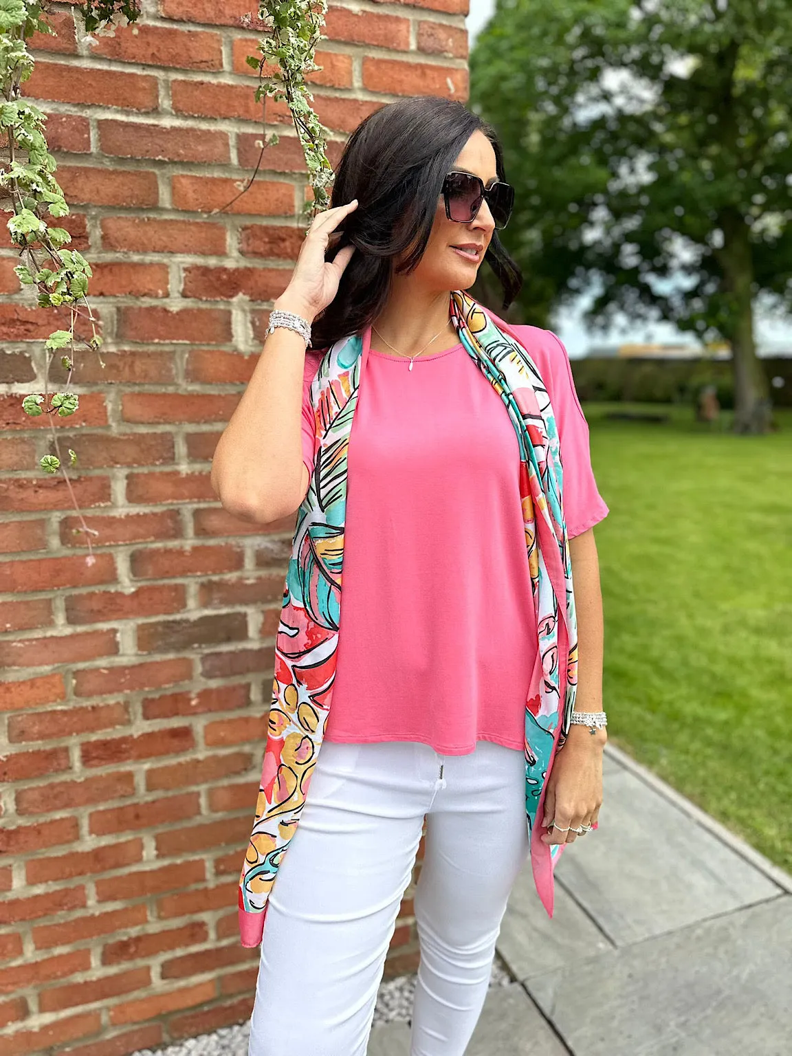 Pink Essential Cold Shoulder Top Phoebe