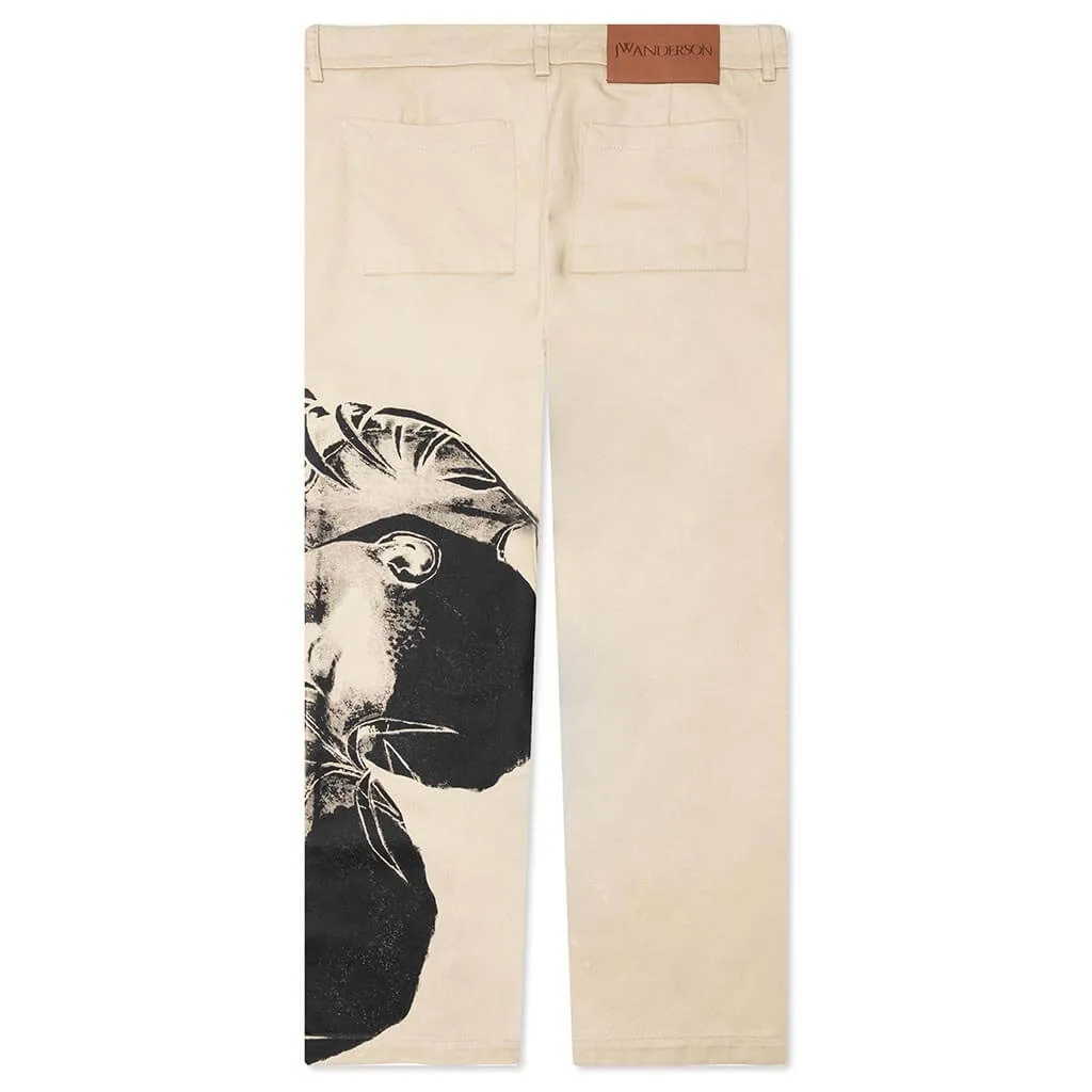 POL Print Chino Trousers - Beige