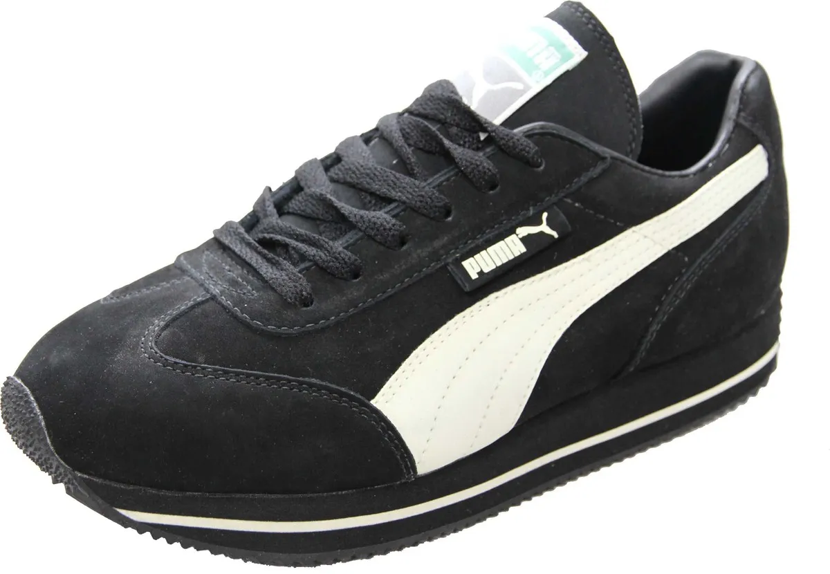 Puma Shoes Street Cat Nubuck Black / Sand - Running Sneaker Sneaker 