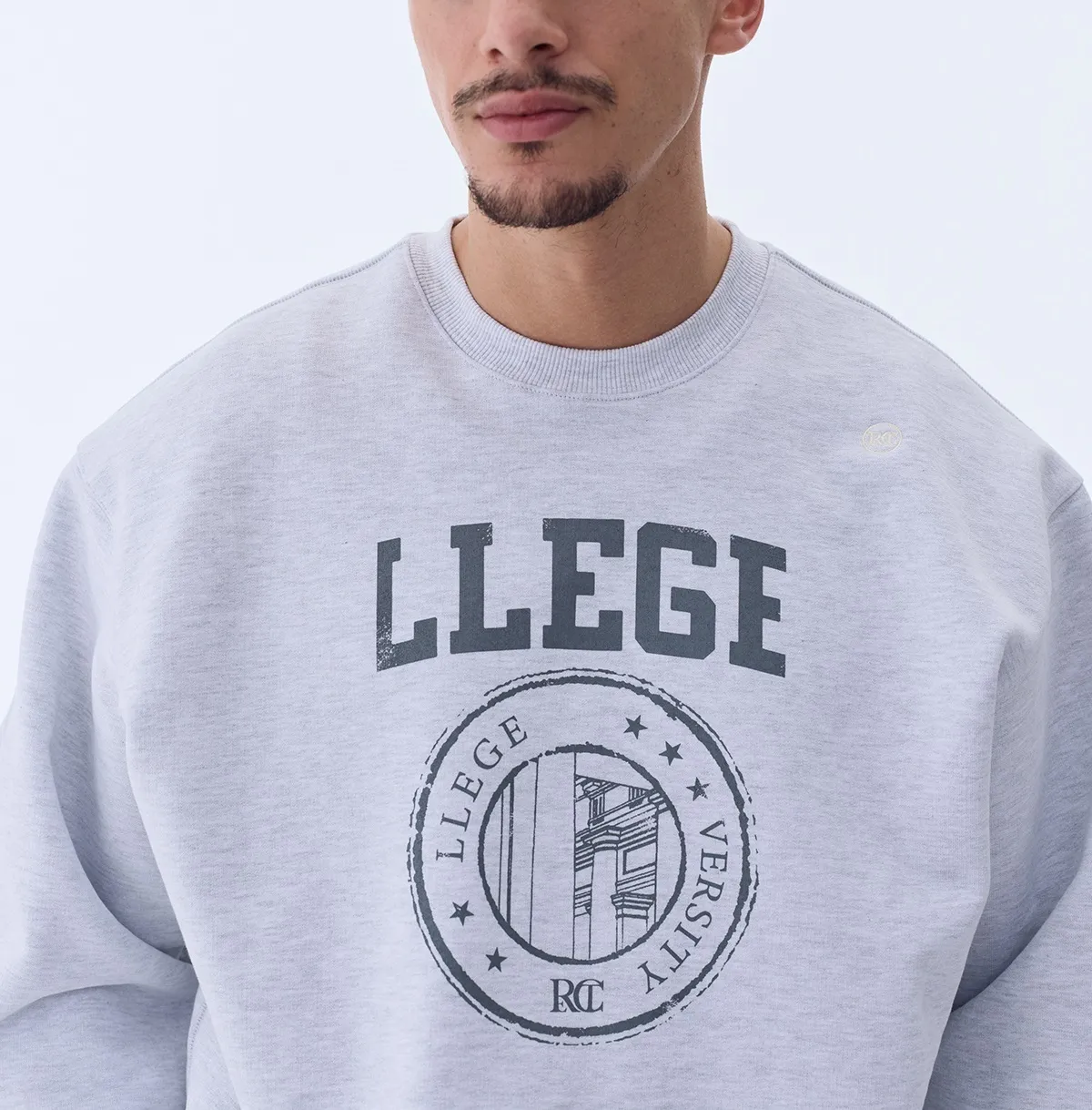 RECTO  |Sweat Street Style Long Sleeves Plain Cotton Logo