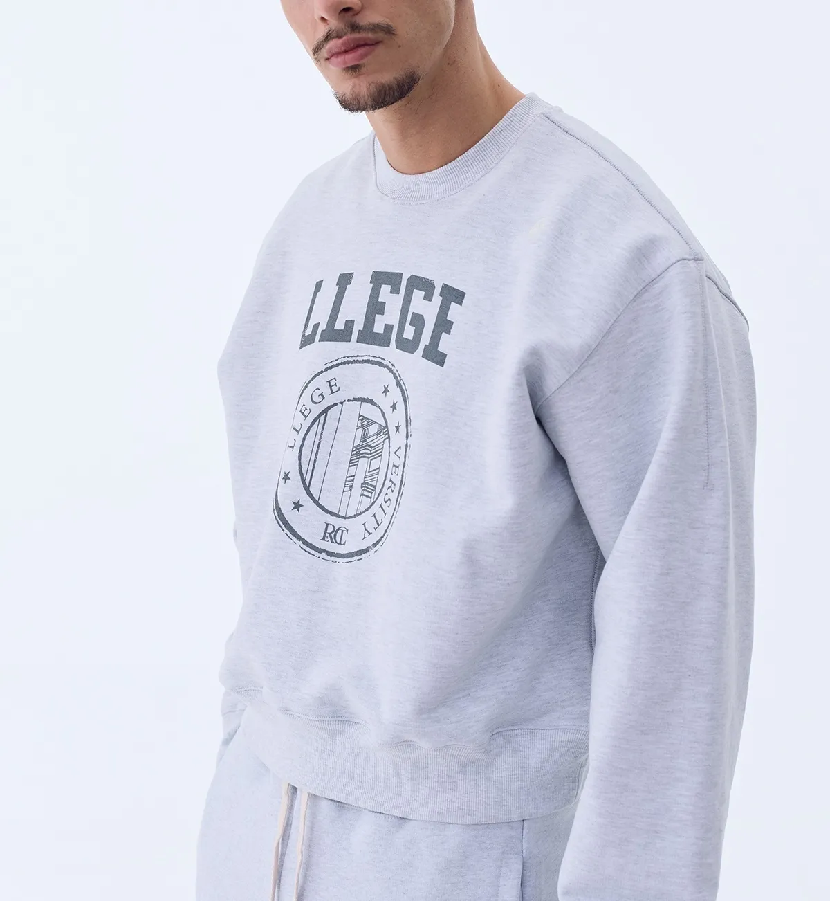 RECTO  |Sweat Street Style Long Sleeves Plain Cotton Logo