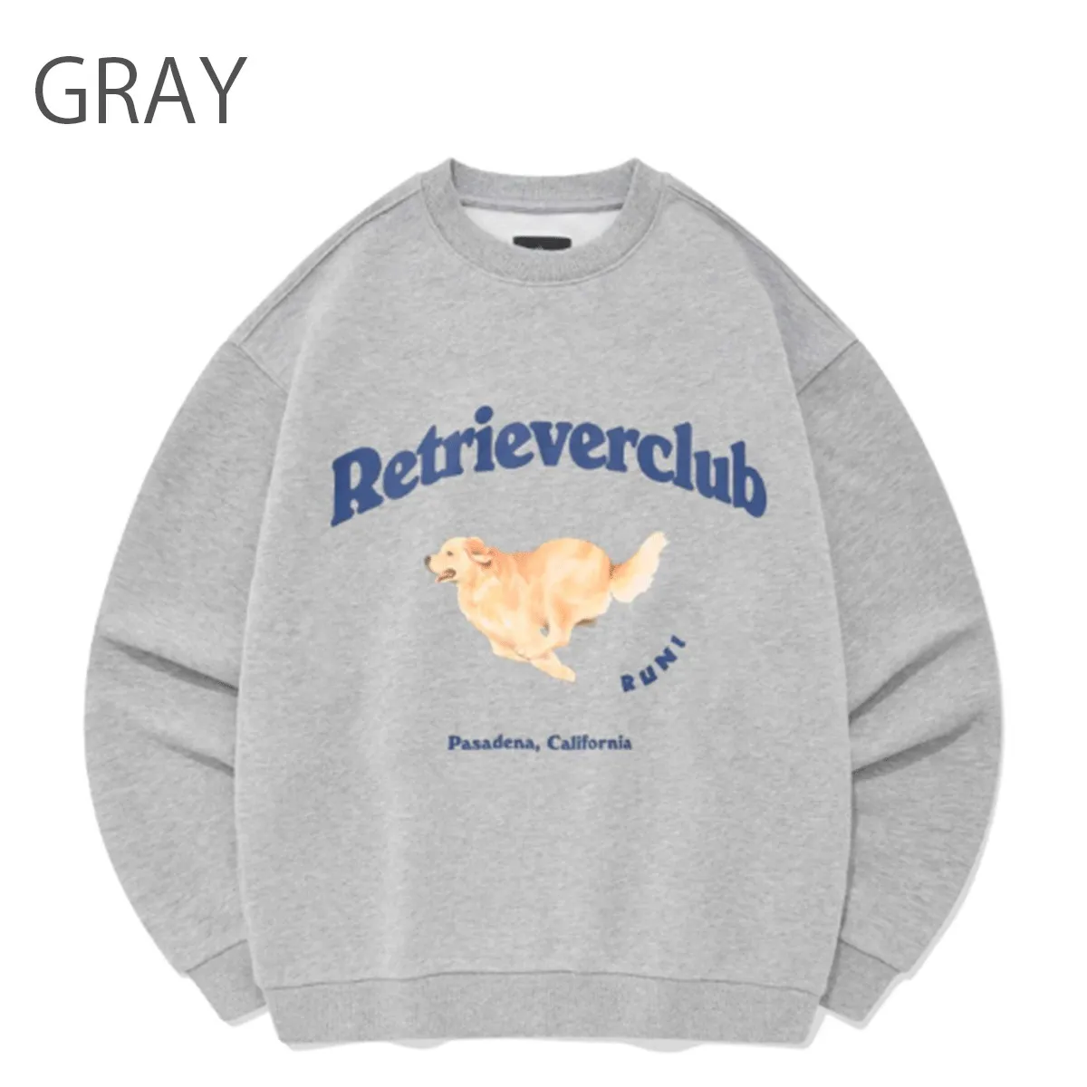 Retriever Club  |Crew Neck Unisex Street Style Long Sleeves Plain