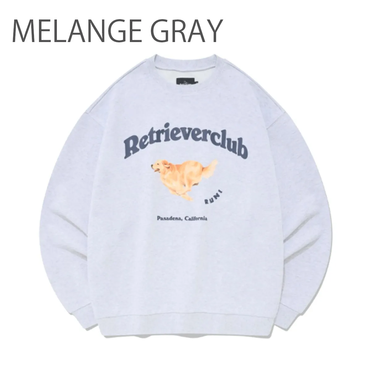 Retriever Club  |Crew Neck Unisex Street Style Long Sleeves Plain