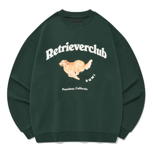 Retriever Club  |Crew Neck Unisex Street Style Long Sleeves Plain