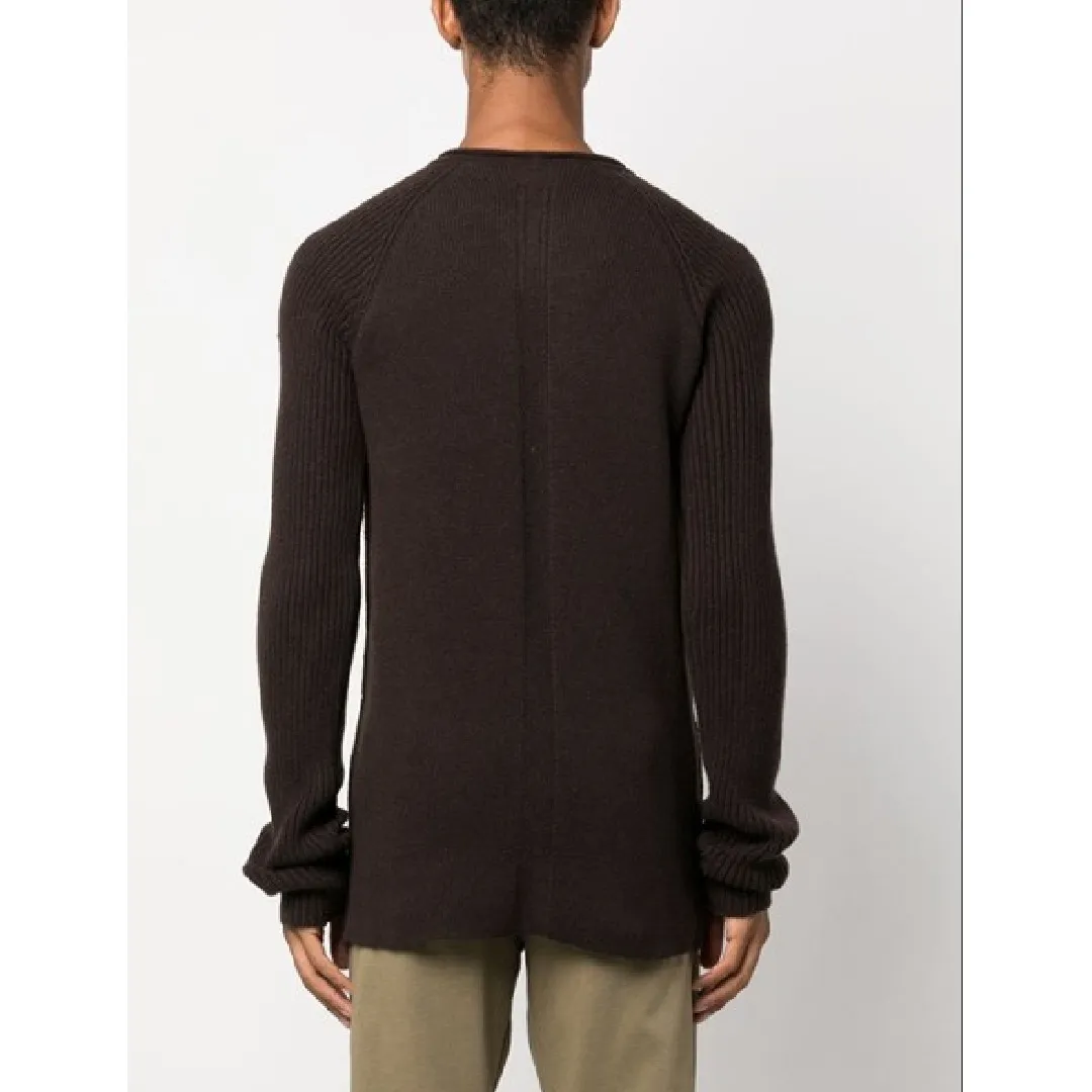 RICK OWENS  |Crew Neck Pullovers Wool Cashmere Street Style Long Sleeves