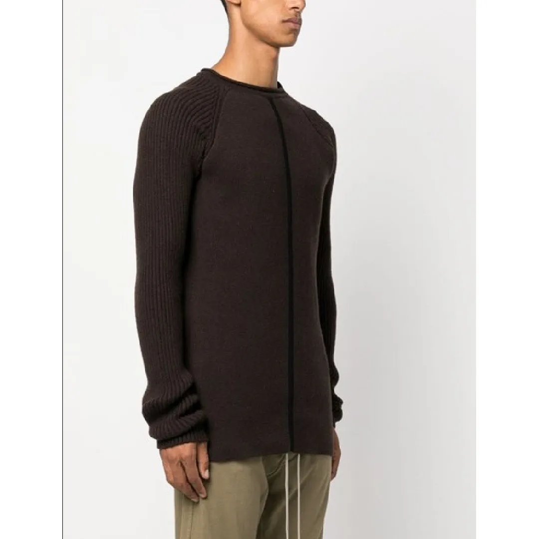 RICK OWENS  |Crew Neck Pullovers Wool Cashmere Street Style Long Sleeves