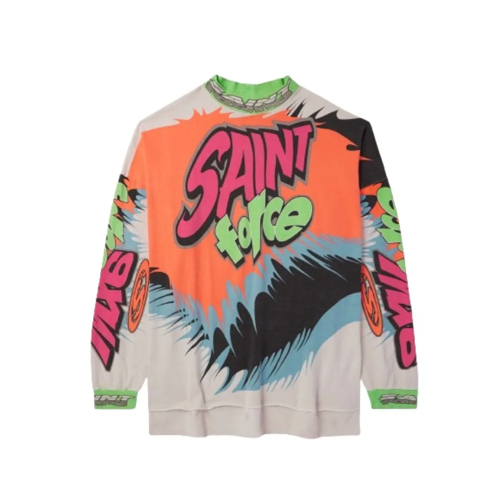 Saint Mxxxxxx  |Crew Neck Street Style Long Sleeves Cotton