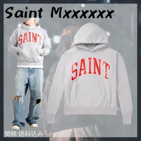 Saint Mxxxxxx  |Pullovers Unisex Sweat Street Style Long Sleeves Cotton Logo