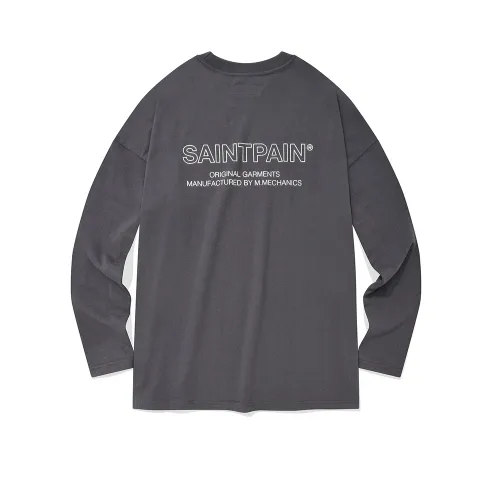 SAINTPAIN  |Unisex Street Style Long Sleeves Long Sleeve T-shirt Logo